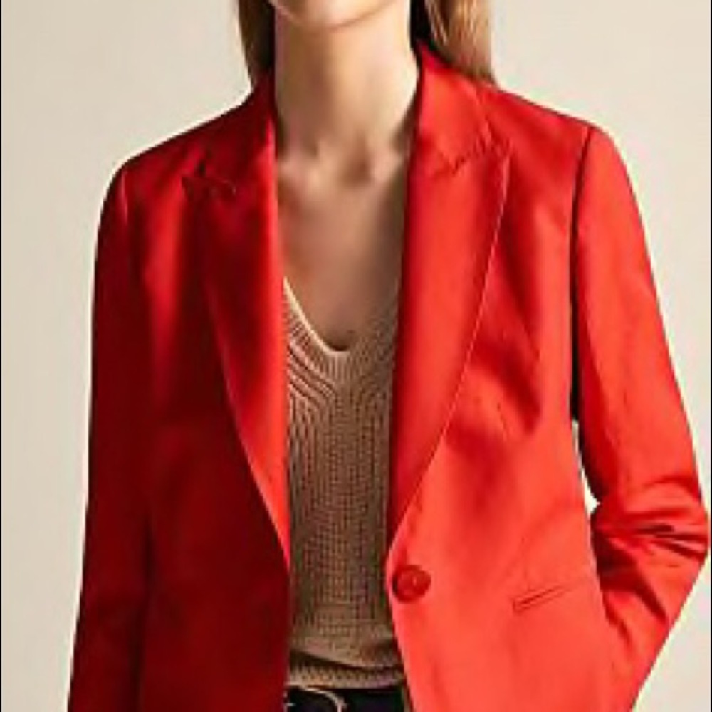 Massimo dutti red linen blazer 2 - Picture 1 of 4